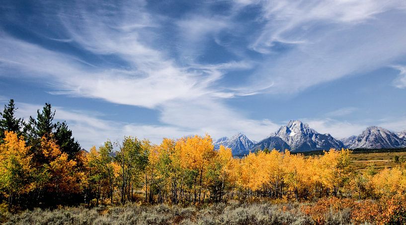 Grand Teton National Park, Wyoming USA, panoramic photo by Gert Hilbink