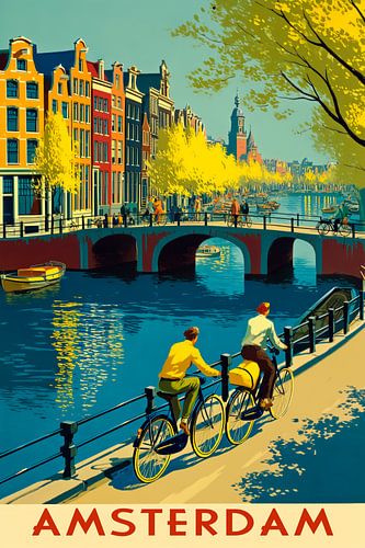 Amsterdam Vintage - Canals and bicycles