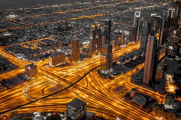 Les veines de la ville de Dubaï. sur Timo  Kester