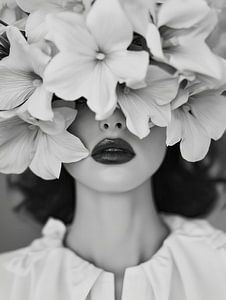 Frau mit Blumen