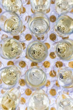 Glazen champagne horeca van FotoSynthese