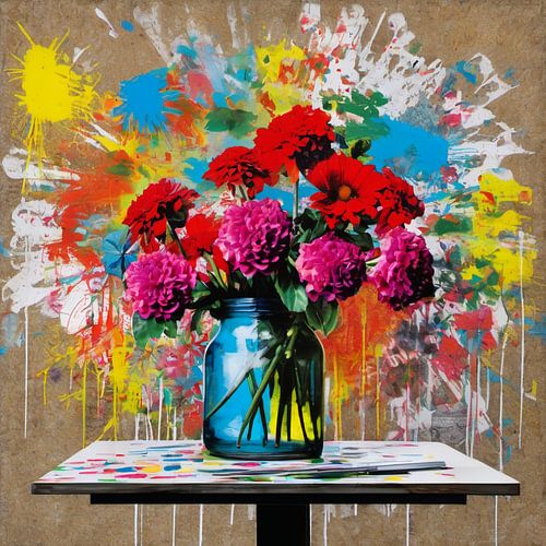 Homage - Flower - Street Art 02 - Still life