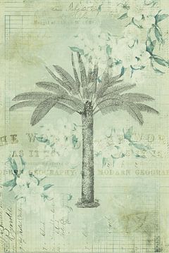 Palm tree nostalgia collage