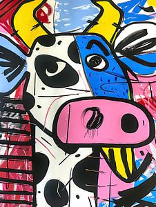 Splosion de couleurs Vache