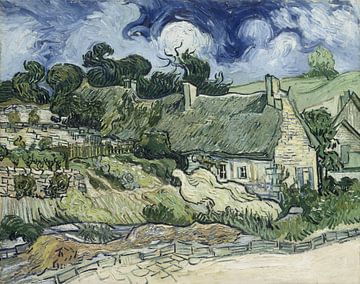 Vincent van Gogh. Thatched Cottages at Cordeville