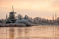 Die Windmühle De Rat bei IJlst in Friesland. Wout Kok One2expose Fotografie von Wout Kok Miniaturansicht