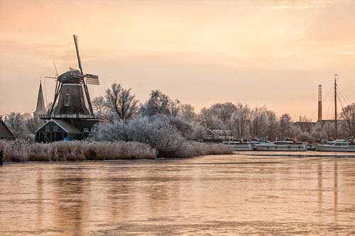 De windmolen De Rat bij IJlst in Friesland. Wout Kok One2expose Photography