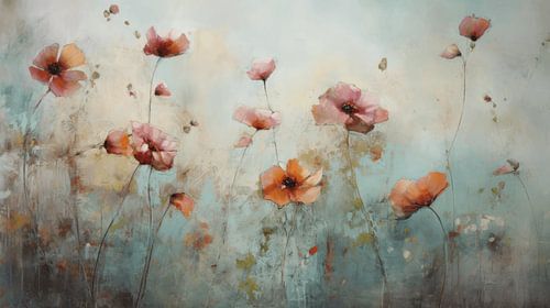 Blumen in Pastellfarben