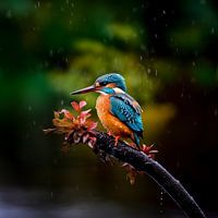 IJsvogel donkere achtergrond