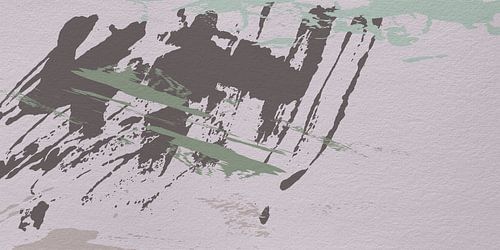 Abstracte minimalistische kunst in Wild Wonder Flexa kleuren in roze, taupe en groen.