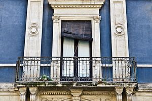 Barocke, Sizilianische Balkonfassade in Catania