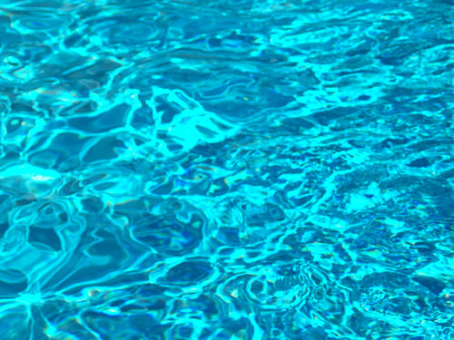Crystalline Reflections: Gentle ripples in blue (No. 11)