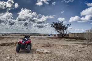 Quad op Lampedusa van Elianne van Turennout