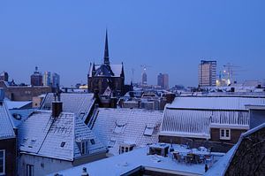 Centrum van Utrecht met de Sint-Willibrordkerk van Donker Utrecht