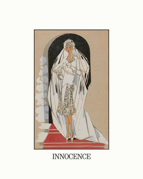 Innocence | Publicité historique de la mode Art déco | Design de la mode vintage par NOONY