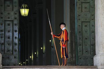 Swiss Guard in Vatican City by Gert-Jan Siesling