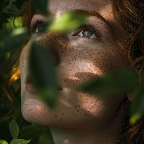 Natuurlijke schoonheid: Portret van een vrouw