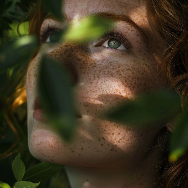 Natürliche Schönheit: Portrait einer Frau von Poster Art Shop