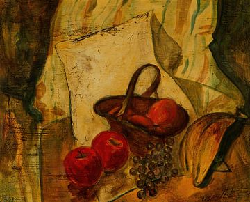 Nature morte de fruits dans un panier, Alfred Henry Maurer