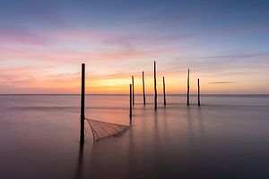 Longue exposition et marée montante dans la mer des Wadden