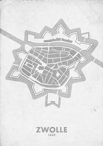 Plan de la ville de Zwolle 1649