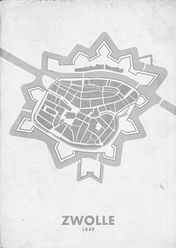 Plan de la ville de Zwolle 1649
