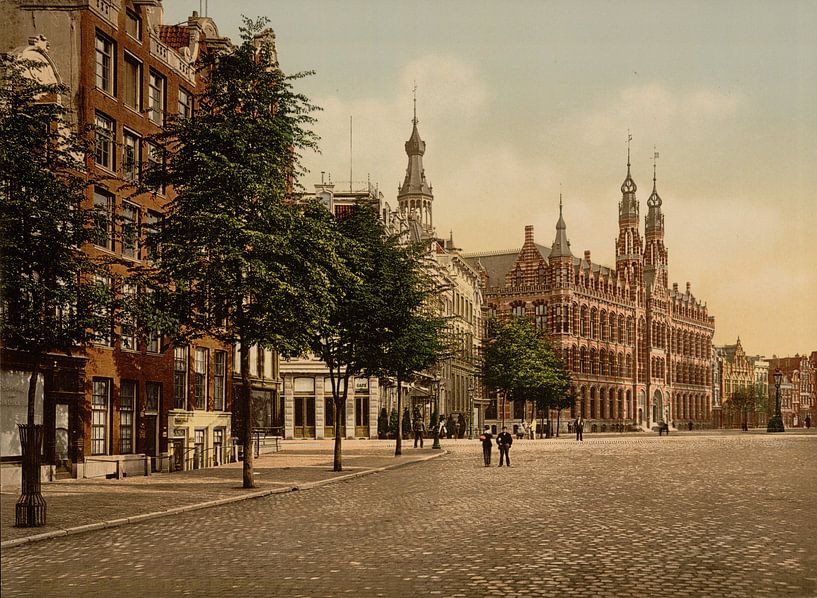 Het Oude Postkantoor, Amsterdam van Vintage Afbeeldingen