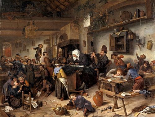 Jan Steen. Een school voor jongens en meisjes