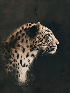Fading Spots - Künstlerischer Leopard von Eva Lee