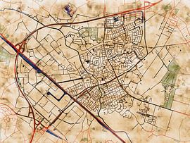 Carte de Veghel avec le style 'Serene Summer' sur Maporia