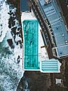 Zwembad naast de zee bij Bondi Beach in Sydney, Australië van Michiel Dros thumbnail