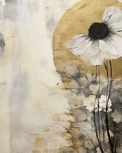 Paysage en style mixte avec des accents dorés par Studio Allee