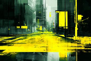 Abstract city design with colours by Art & Soul Creations