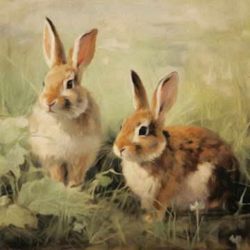 Summer Rabbits by Marja van den Hurk
