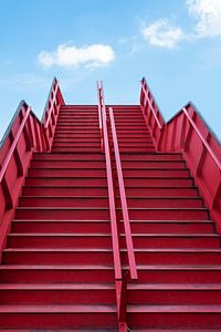 Stairway to heaven - rouge, blanc et bleu sur R Smallenbroek