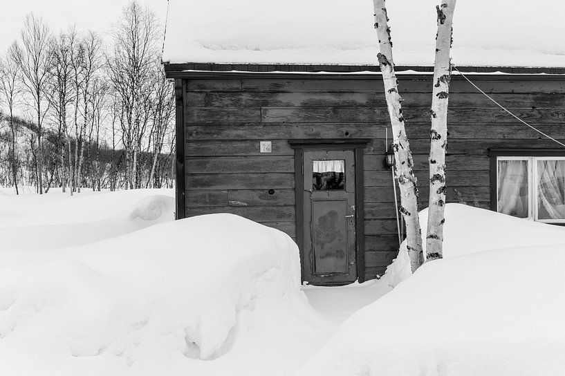 Cottage in the snow by Timo Bergenhenegouwen