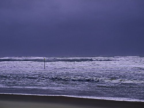 Zee bij storm