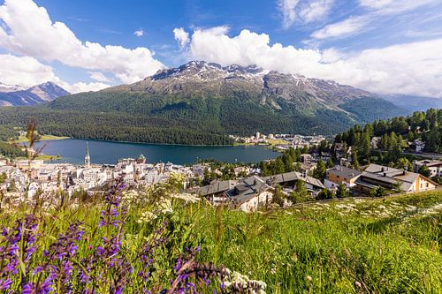 Lente in St. Moritz in Zwitserland