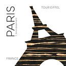 Stedelijke Kunst PARIJS Eiffeltoren van Melanie Viola thumbnail