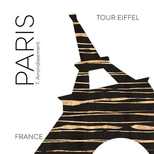 Stedelijke Kunst PARIJS Eiffeltoren van Melanie Viola