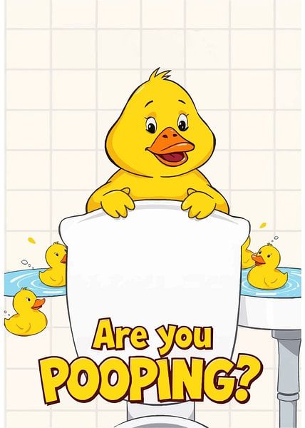 Cartoon Duck fragt: Bist du am Kacken? von MIROKKU