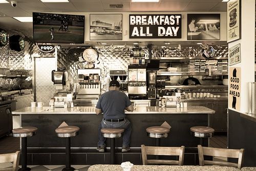 Amerikaans restaurant retro stijl