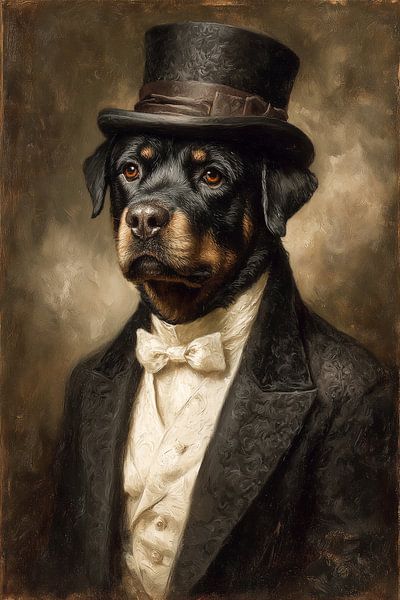 Victorian Duke - The noble dog in a dinner jacket by MArt
