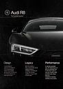 Audi R8 Tijdschrift Poster van Ali Firdaus thumbnail