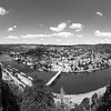 Traben-Trarbach - Panorama (zwart-wit) van Frank Herrmann