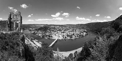 Traben-Trarbach - Panorama (noir et blanc)