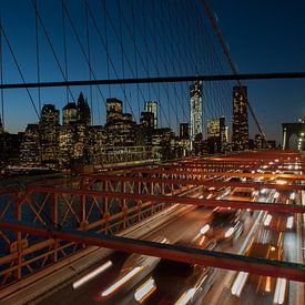 Brooklyn Bridge, New York van Mariska de Groot