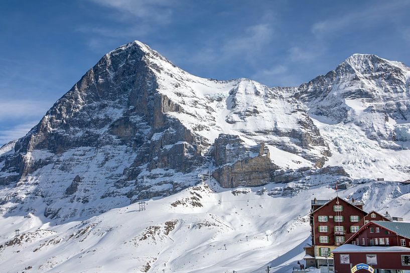 View of the north face of the Eiger and the Mönch by t.ART