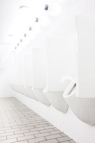 Urinals at the men's toilet