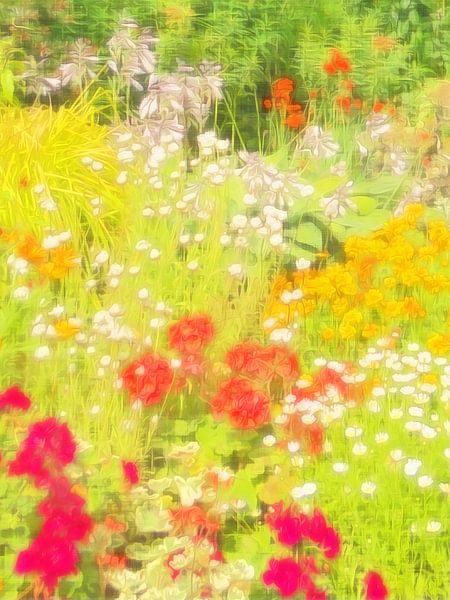 Un jardin anglais en fleurs par Joost Hogervorst